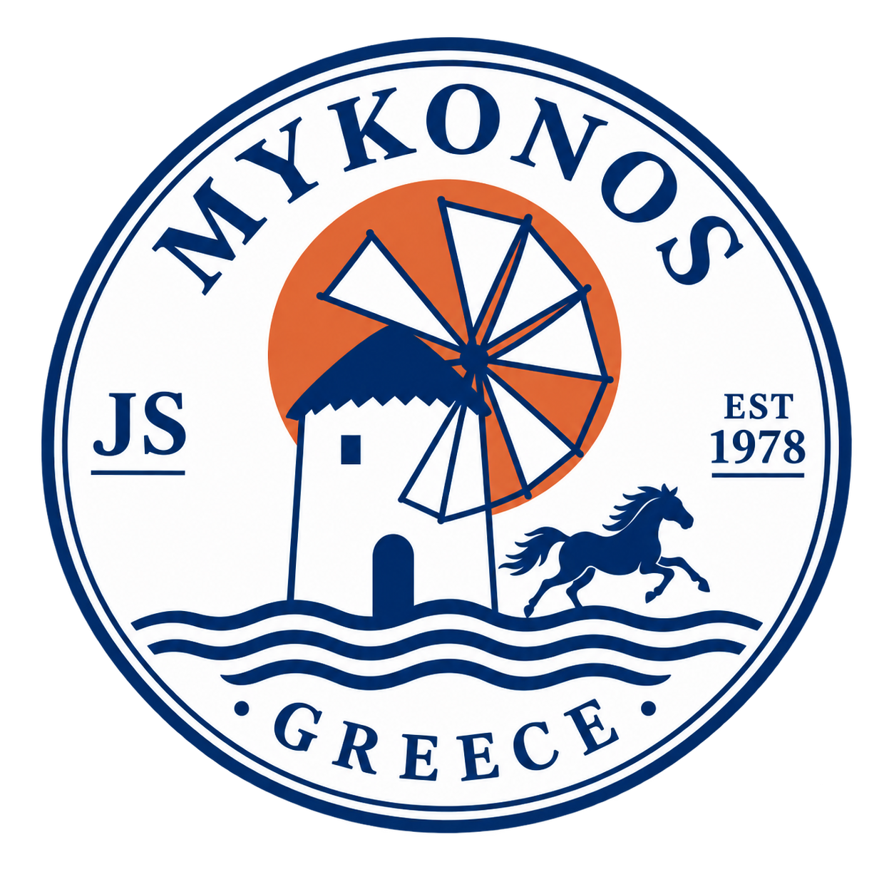 Mykonos 2026 trip crest